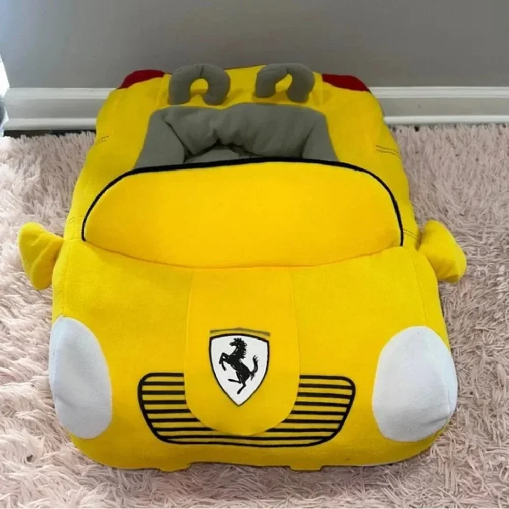 Dog bed yellow small to medium Yellow Car Shaped convertible